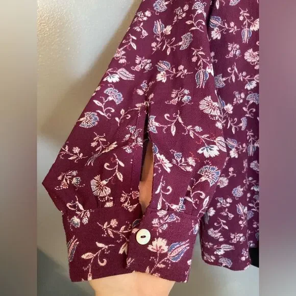 Marybelle red/purple floral blouse - Picture 6 of 7